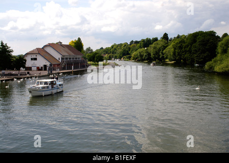 Themse Blick aus Caversham Bridge Lesen Stockfoto