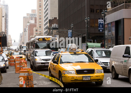 Verkehr in New York, USA, 7. April 2008 Stockfoto