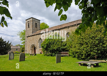 Kirche St. Johannes Evangelist, Gressingham, Lancashire, England, Vereinigtes Königreich, Europa. Stockfoto
