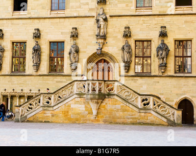 Rathaus in Osnabrück. Westfälischen Frieden wurde hier unterzeichnet. Stockfoto