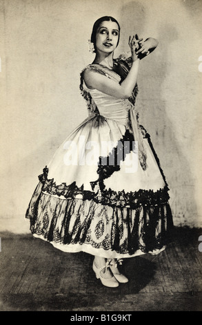 Tamara Toumanova, 1919 - 1996. Russische Ballerina und Schauspielerin. Aus dem Buch Fußnoten zum Ballett, erschienen 1938. Stockfoto