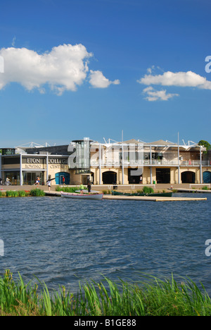 Eton College Rudern Dorney Lake, Dorney, Zentrum, Buckinghamshire, England, Vereinigtes Königreich Stockfoto