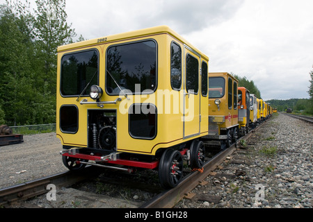 Benziner Raser am Bahnhof Talkeetna, Alaska, USA. Stockfoto