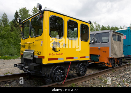 Benziner Raser am Bahnhof Talkeetna, Alaska, USA. Stockfoto