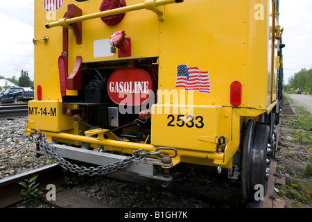 Benziner Raser am Bahnhof Talkeetna, Alaska, USA. Stockfoto