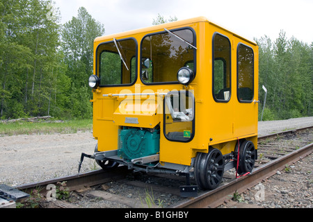 Benziner Raser am Bahnhof Talkeetna, Alaska, USA. Stockfoto