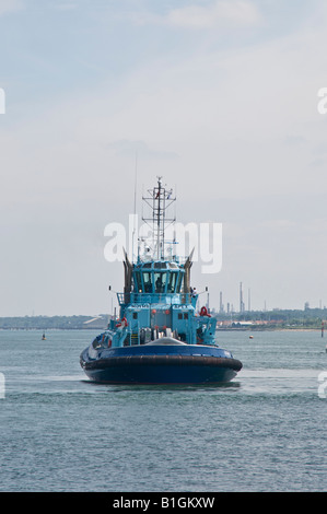 Norwegische 643GRT Schlepper Apex auf Studien in den Hafen von Southampton, wo sie registriert und betrieben von Solent Abschleppen, gebaut Stockfoto