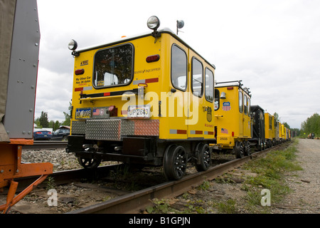 Benziner Raser am Bahnhof Talkeetna, Alaska, USA. Stockfoto