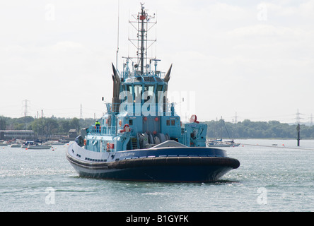 Norwegische 643GRT Schlepper Apex auf Studien in den Hafen von Southampton, wo sie registriert und betrieben von Solent Abschleppen, gebaut Stockfoto