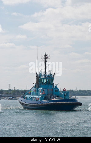 Norwegische 643GRT Schlepper Apex auf Studien in den Hafen von Southampton, wo sie registriert und betrieben von Solent Abschleppen, gebaut Stockfoto