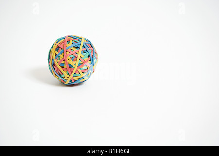 Ein Gummiband-ball Stockfoto