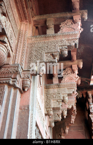 Das Schloss im Inneren des Red Fort Agra Indien AKA Lal Qila Fort Rouge und Agra Fort Stockfoto