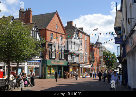 High Street in Nantwich Cheshire England Stockfoto