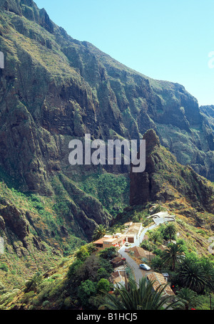 Masca Abgrund. Teno-Naturschutzgebiet. Auf der Insel Teneriffa. Kanarischen Inseln. Spanien. Stockfoto