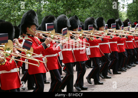 Grenadier Guards, Buckingham Palace, London, Trooping die Farbe Zeremonie, 14. Juni 2008 Stockfoto