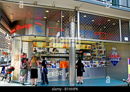 Rotterdam der Middellandstraat-Snack-Bar-Niederlande-Holland Stockfoto