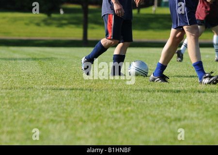 Fußball-Spieler. Stockfoto