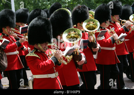 Grenadier Guards, Buckingham Palace, London, Trooping die Farbe Zeremonie, 14. Juni 2008 Stockfoto