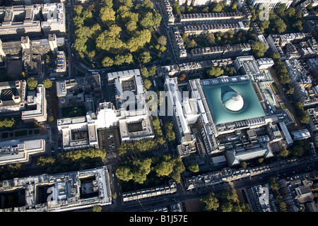 Luftbild Norden östlich von Russell Square Senat Haus der Brunei Gallery der University of London British Museum Bloomsbury Stockfoto