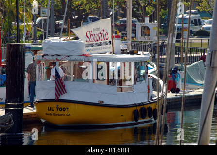 Der Hafen-Shuttle, Santa Barbara, Kalifornien, USA Stockfoto