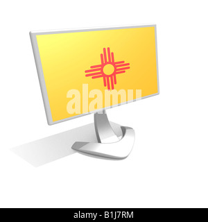Neue New Mexico State Flag USA USA Stockfoto