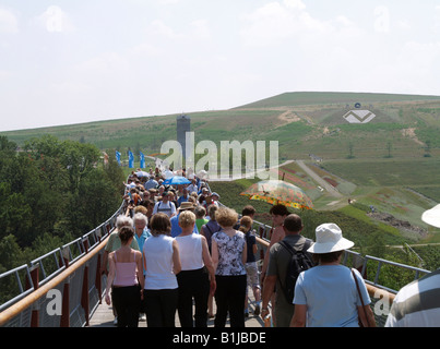 BUGA 2007, Bundesrepublik Garten Ausstellung 2007 Gera und Ronneburg, Bundesgartenschau, Brücke, Deutschland, Thüringen, Ronneburg Stockfoto