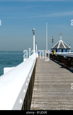 Meer Pier Yarmouth Isle Of Wight Stockfoto