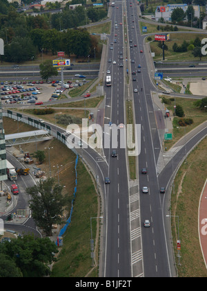 Verkehr auf dem express Highway, Slowakei, Bratislava Stockfoto