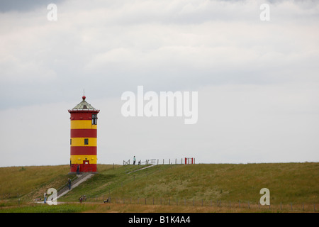 Leuchtturm von Pilsum, Ostfriesland, Norddeutschland Stockfoto