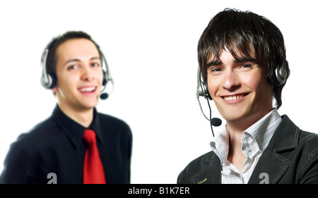 Können wir Ihnen helfen? Stockfoto