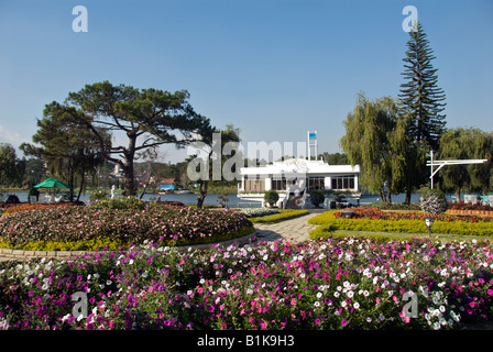 Gärten Xuan Huong See Dalat Vietnam Stockfoto