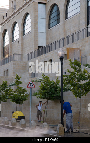 Israel Jerusalem Mamilla Nachbarschaft Alrov Projekt neue große Shoppingmall Stockfoto