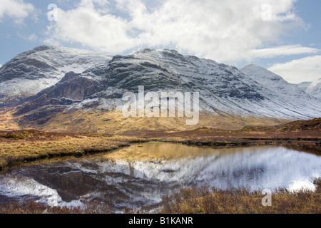 Berge von Glencoe Schottland, Vereinigtes Königreich Stockfoto