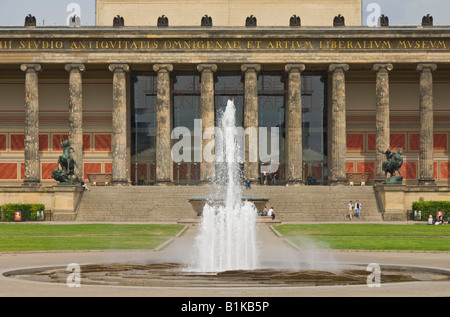 Vordere Fassade Altes Museum Lustgarten Lustgarten Karl-Liebknecht-Straße-Museum Island Berlin Deutschland EU Europa Stockfoto