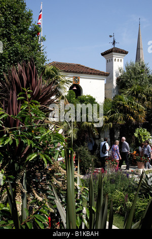 Ansichten des spanischen Garten einen Abschnitt von Dachgärten Teil der Jungfrau limitierte Kensington High Street London uk Stockfoto