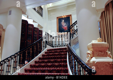 Große Treppe im Hotel Le St. James, Montreal, Quebec, Kanada Stockfoto