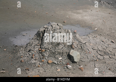 Mud Volcano Website auf Baratang Island, Andamanen, Indien Stockfoto