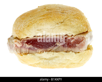 Thunfisch-Steak in Ciabatta Roll Stockfoto