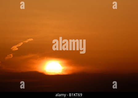 Schönen Himmel bei Sonnenuntergang Stockfoto