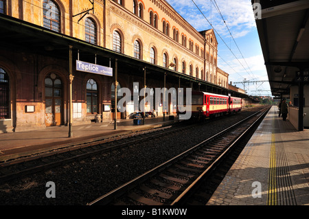 Bahnhof Teplice, Tschechische Republik Stockfoto