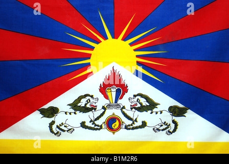 Tibetische Flagge Stockfoto
