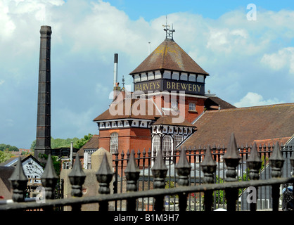 Die älteste unabhängige Brauerei in Sussex. Harveys Brauerei in Lewes, East Sussex, UK. Bild von Jim Holden. Stockfoto