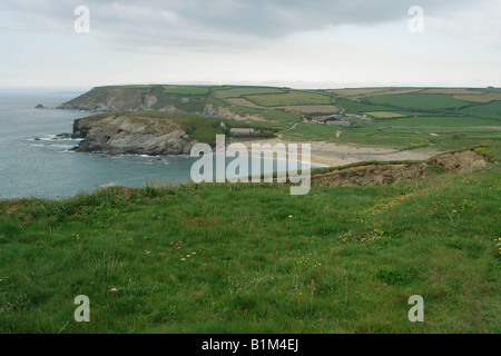 Poldhu Bucht in der Nähe von Mullion Cornwall England GB Großbritannien 2008 Stockfoto