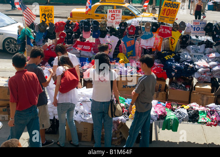 NYC-Souvenirs zum Verkauf in Lower Manhattan Stockfoto