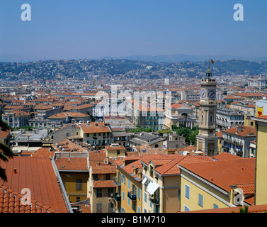 Nizza Frankreich Übersicht Stockfoto