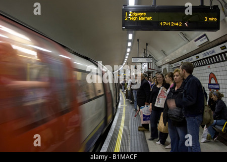 Northern Line - Station Leicester Square - London Underground Stockfoto