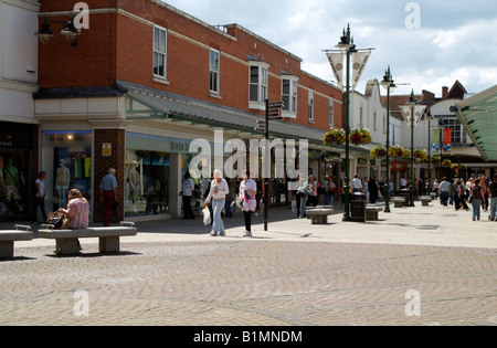 Salisbury Wiltshire England Old George Mall in der Innenstadt Stockfoto