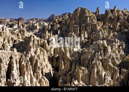 Valle De La Luna oder das Tal des Mondes in der Nähe von La Paz in Bolivien Stockfoto