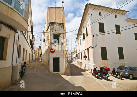Mao / Mahon Hauptstadt von Menorca Menorca Stockfoto