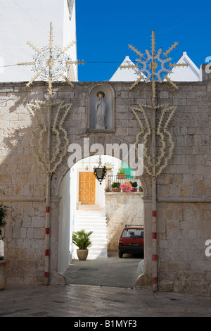Locorotondo, Apulien, Italien Stockfoto